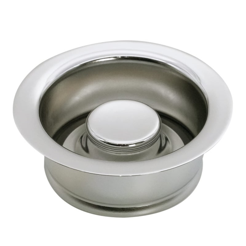Westbrass D2165-05 Post Style Large Kitchen Basket Strainer with Waste Disposal Flange and Stopper, Polished Nickel - Image 4